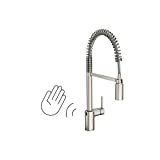 Moen Align Spot Resist Stainless Steel Motionsense Wave Sensor Touchless One-Handle High Arc Spring Pre-Rinse Pulldown Kitchen Faucet with Sprayer, Kitchen Sink Faucet for Bar, Farmhouse, 5923EWSRS