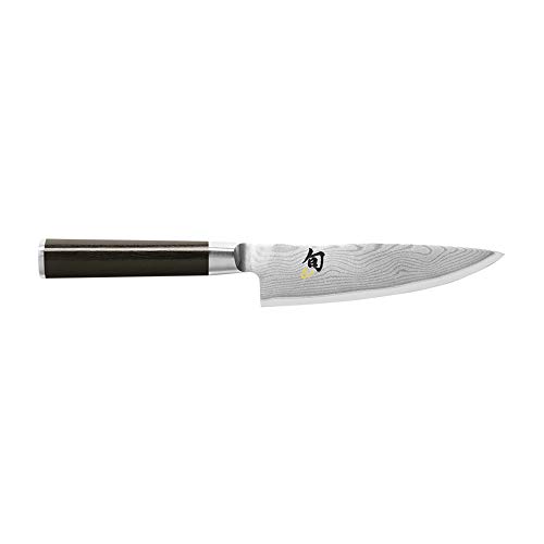 Shun Cutlery Classic 6”, Small, Nimble Blade, Ideal for All-Around Food Preparation, Authentic, Handcrafted Japanese, Professional Chef Knife, 6 Inch, Silver