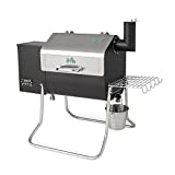 Green Mountain Davy Crockett Sense Mate Electric Wi-Fi Control Foldable Portable Wood Pellet Tailgating Grill with Meat Probe, Black