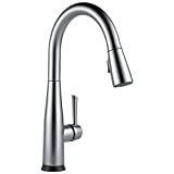 Delta Faucet Essa Touch Kitchen Faucet Brushed Nickel, Kitchen Faucets with Pull Down Sprayer, Kitchen Sink Faucet, Touch Faucet for Kitchen Sink, Touch2O Technology, Arctic Stainless 9113T-AR-DST